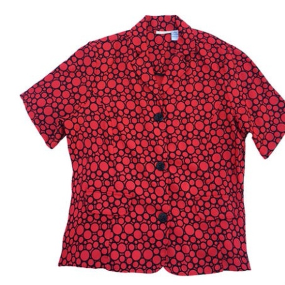 Ladies Red Jacket Top By Java Size 2X 22/24 - Picture 1 of 1